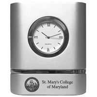 Trillium Desk Clock - College Seal