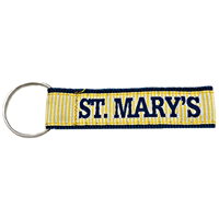 St. Mary's Striped Woven Key Chain
