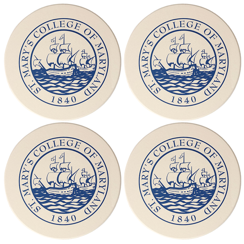 College Seal Round Coasters - 4 Pack (SKU 1007736817)