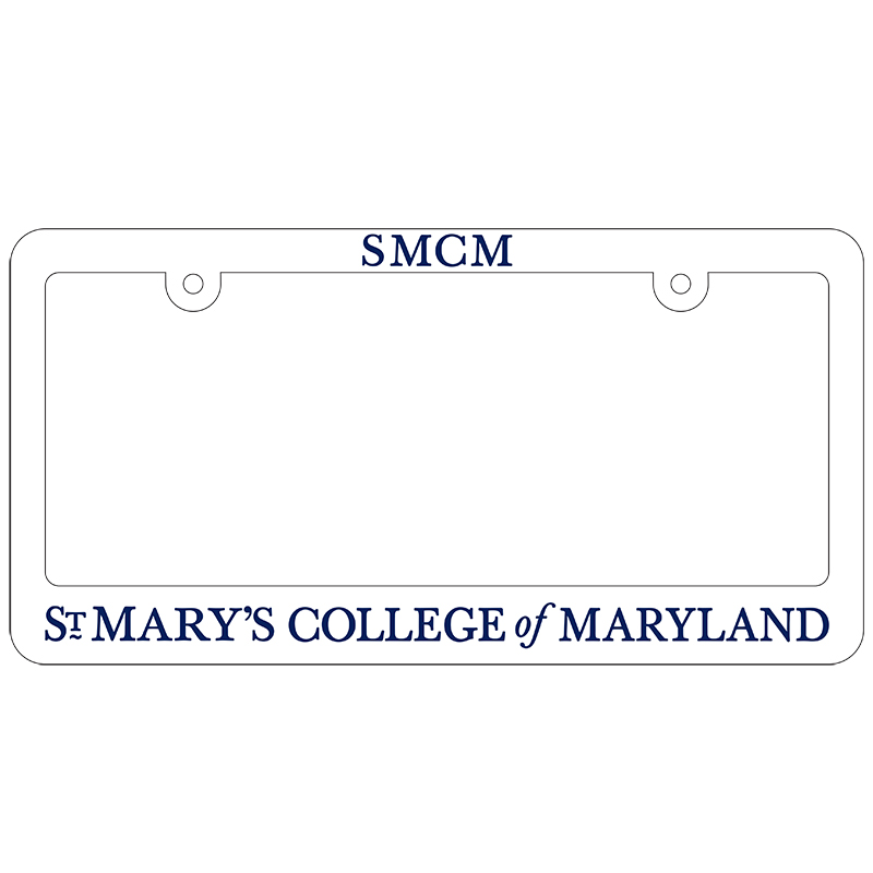 SMCM Plastic License Plate Frame