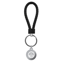 COLLEGE SEAL LEATHER BRAIDED KEY CHAIN