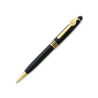 Black Ballpoint Pen - Gold Medallion