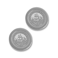 College Seal Cufflinks - Silver