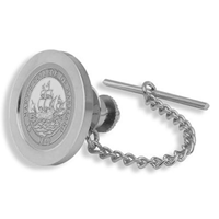 College Seal Tie Tac - Silver