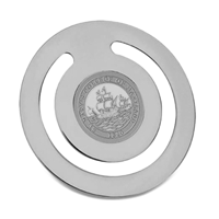 Round Bookmark - Silver Medallion