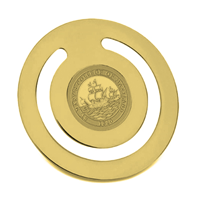 Round Bookmark - Gold Medallion