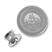 College Seal Lapel Pin - Silver