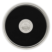 Round Coaster - Silver Medallion
