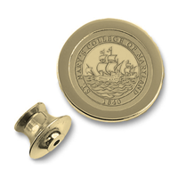 College Seal Lapel Pin - Gold