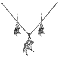 SEAHAWK NECKLACE & DANGLE EARRINGS SET