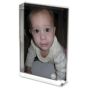 Lucite Frame - Silver Medallion