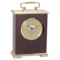 LE GRANDE CARRIAGE MANTLE CLOCK - GOLD MEDALLION