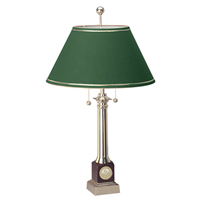 WOODEN ALUMNI TABLE LAMP - GREEN