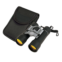 Binoculars & Pouch - Silver Medallion