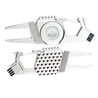 Golf Divot Repair Tool - Silver Medallion