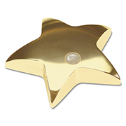 Star Paperweight - Gold Medallion