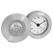 Rodeo II Travel Alarm Clock - Silver Medallion