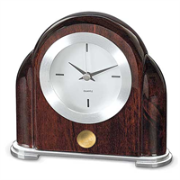 Art Deco Desk Clock - Gold Medallion
