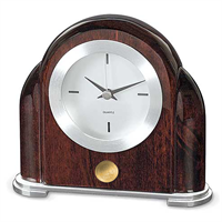 ART DECO DESK CLOCK - GOLD MEDALLION