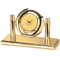 Arcade Desk Clock - Gold Medallion