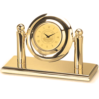 ARCADE DESK CLOCK - GOLD MEDALLION