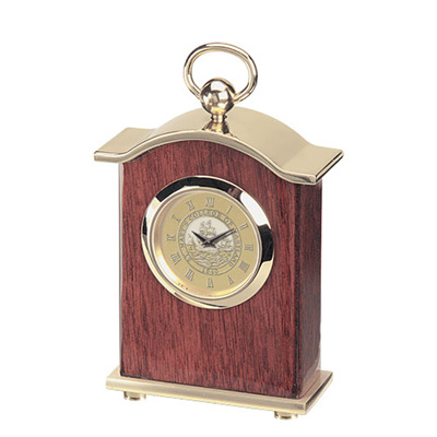 Carriage Desk Clock - Gold Medallion (SKU 1083190824)