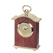 Carriage Desk Clock - Gold Medallion