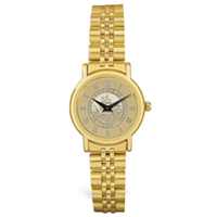 LADIES ROLLED LINK WATCH - GOLD MEDALLION