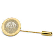 Stick Pin - Gold Medallion