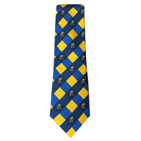 Seahawk Striped Printed Silk Neck Tie