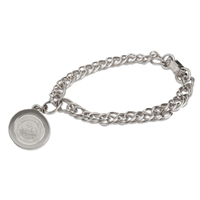 COLLEGE SEAL CHARM BRACELET - SILVER