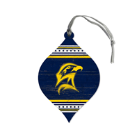 Striped Seahawk Teardrop Ornament