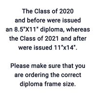 DIPLOMA FRAME CLASSIC FOR 11X14 DIPLOMA
