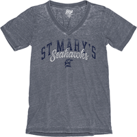 Belinda Burnout V-Neck S/S Tee