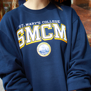 CALVERT COLLEGE SEAL FLEECE CREW